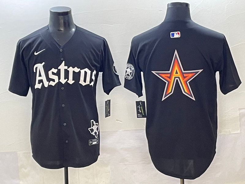 Men Houston Astros blank black MLB Nike 2025 jersey